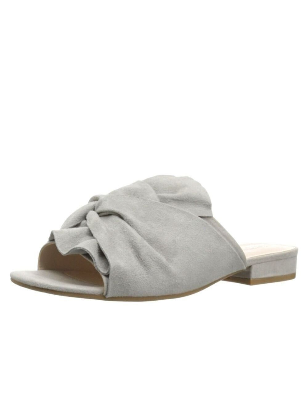 Kenneth Cole Reaction Vanya Gathered Side Gray Sandals, Size 11M